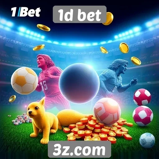 Diversidade de jogos disponíveis no 1d bet